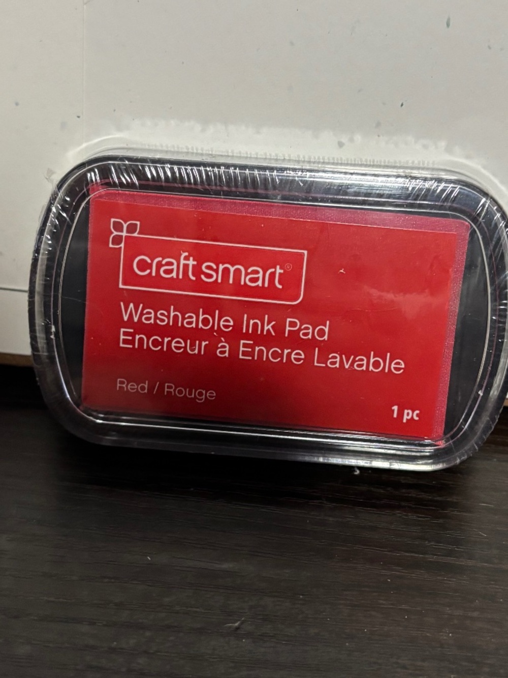 Red Rubber stamp ink pad